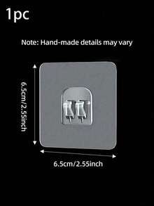 40/20/10 Pcs - Shower Caddy Adhesive Replacement, No Drill Shower Rack Adhesive, Strong Adhesive Shower Hooks, Suitable For Shower Caddies, Soap Racks And Kitchen Organizers - Clear - View 12