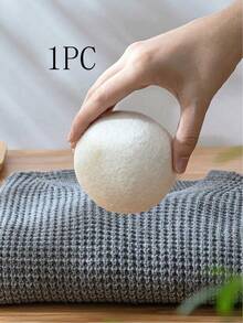 3个纯羊毛洗衣球，优质天然羊毛烘干球 - 可替代烘干纸和柔顺剂 - 洗衣烘干球，防静电羊毛烘干球，可重复使用柔顺剂，羊毛烘干球，洗衣机配件 - 白色 - 查看 15