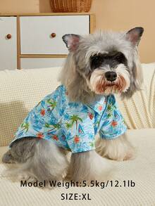 1pc Non-Stretch Polyester Slim Fit British Style Cat & Dog Shirt, Suitable For Small To Medium Pets, Especially Not Suitable For Large Dogs (Product Runs Small, Recommend Ordering 1-2 Sizes Up) - Multicolor - View 3