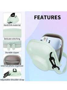 Universal EVA Solid Color Instant Camera Case, Suitable For Mini7+/8/9/11/12/40 And Other Models, Portable Protective Pouch - View 2