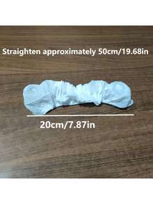 50pcs Disposable Toilet Seat Cushion Non-Woven Fabric Toilet Cover, Double-Layer Dirt Proof Toilet Cover, Hotel Travel Toilet Cover, Individually Packaged To Protect The Toilet - White - View 2