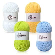 4pcs 2mm Diameter Polyester Chenille Yarn, Soft Material Suitable For Crocheting/Knitting Scarves, Hats, Handbags And Other DIY Crafts - 4pcs - View 23