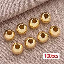 100颗不锈钢珠散装圆形金属珠光滑工艺珠，适用于手链、项链等DIY首饰制作，尺寸：2/2.5/3/4/5/6/8毫米 - 彩色 - 查看 13