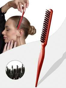 Male And Female Hair Comb/Beard Brush, Gradient Comb And Hair Clipper Cleaning Comb, Hair Brush,Smooth Combing Tool, Non Scented Professional Hair Comb Thick/Thin Hair Comb, Perfect For Bathroom, Scalp Massage, Back To School, Travel And Vacation, And Daily Life,Easter Gifts,Hair Accessaries. - Multicolor - View 4