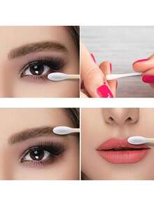 300 Stücke Ohrreinigungsstäbchen, doppelseitiges Design, geeignet zum Reinigen von Ohren und Nase, ideales Schönheitswerkzeug für Make-up und Körperpflege, hervorragend für den täglichen Gebrauch, Outdoor, in der Schule, auf Reisen und zu Hause - Übersicht 10