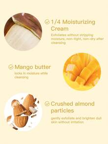 Dove 1罐298克多芬身体磨砂膏，杏仁芒果香型，清爽柔滑，滋润保湿，温和去角质，适合全身护理 - 298g 杏仁&芒果 - 查看 2