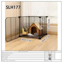 Detachable Assembled Rabbit Cage, Expandable Connectable Indoor Hamster Villa Small Pet Cage - Multicolor - View 17