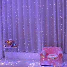 1pc 600/300/200/100 LED Window Curtain String Lights With 8 Lighting Modes, USB Powered Atmosphere Lights For Indoor, Holiday, Party, Wedding, Room & Window Decor (Remote Control Batteries Not Included) - USB Plug - View 19