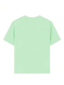 Tween Girls' Casual Funny Print Crew Neck Short Sleeve T-Shirt, Summer Top - Mint Green - View 5
