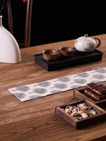 1/2/4pcs Woven Tea Ceremony Mats, American Countryside Retro Style Rectangular Table Runners, Suitable For Daily, Festivals, Family Gatherings, Christmas Parties, Dinner Tables, Home Decor, Dorm Essentials, Photography Backdrops, All Seasons