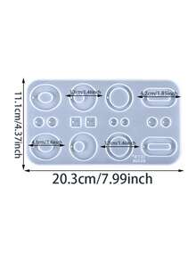 Droplet Shaped Hollow Silicone Mold,Silicone Resin Casting Molds Set With Leaf And Irregular Shapes - DIY Epoxy Resin Jewelry Making Kit For Women's Earrings, Pendants, Rings, And Crafts - Geometric Jewelry Craft Supplies - Clear - View 14