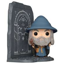 Funko POP Deluxe  Figure - Gandalf At  Of Durin No.1746 - Collectible Vinyl Figure 16.5cm - Grey Wizard With Staff And Doors Of Moria - Official License - Multicolor - View 3