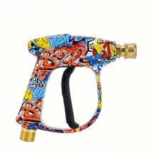1/4" Quick Connector Foam Gun With 5 Nozzles And Clip-On Nozzle Holder, Multi-Purpose Car Washing And Gardening Cleaning Accessories - Multicolor - View 6