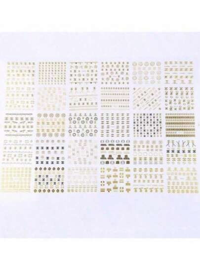 Nail Stickers, Premium 30PCS Ultra Thin Gold Foil Metallic Nail Art Stickers Self Adhesive Nail Decals With Strong Hold, High Shine Electroplated Effect Nail Stickers For Elegant Manicure Design, No Glue No UV Lamp Needed Easy To Apply And Remove, Waterproof Durable Long Lasting Nail Art Decals For Gel Nails