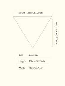 1pc Women's Fashion Floral Lace Trim Triangular Scarf/Headscarf - Snow Bud - View 5