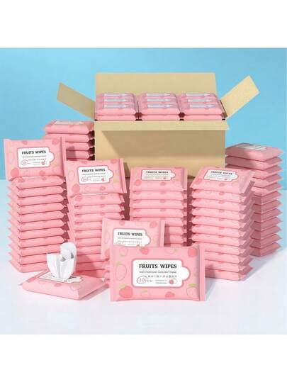 100pcs Wipes-10 Packs[There Are 10pcs Wipes In A Pack (10pcs Size Means Only 1 Pack Not 10 Packs Of Wipes, Read The Specs Before You Order)Portable Wet Wipes Disposable Cleansing Wipes, Kitchen Cleaning, Stain Cleaning,Suitable For Daily Household Cleaning Outdoor Travel Accessories,Halloween Christmas Gifts