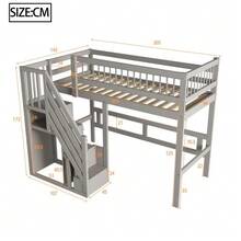 Kids Bed Frames, Headboards & Footboards - Grey - View 2