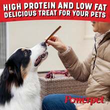 Powerpet 100% Natural Bully Stick - High Protein, Low Fat, Healthy Dog Treats, Long-Lasting Dog Chews, Easily Digestible, Cleans Teeth, Low Odor, for All Breeds &amp; Sizes, 6" - 10 Count - ColorA - Ver 5
