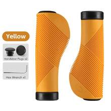 WEST BIKING 1对人体工学自行车把套防滑防震自行车车把套带2个塞子 TPE 山地自行车把套骑行配件 - 多色 - 查看 18