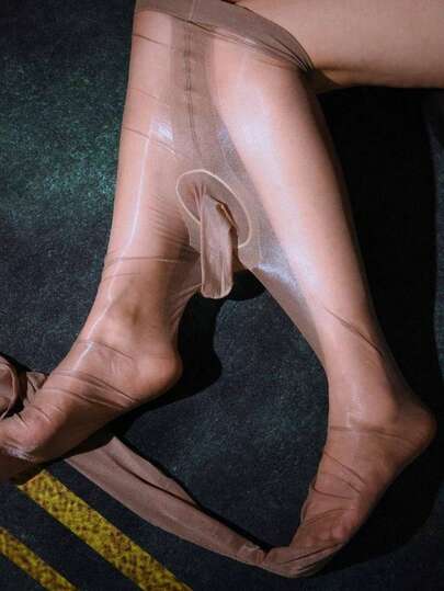 Men Stockings Silky Thin Sexy Pantyhose See Through Stretch Tight Intimates JJ Sleeve Erotic Lingerie Gay Temptatio Hosiery