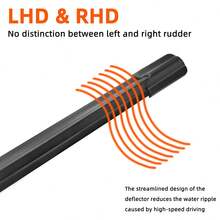 1PC Dual Rubber Strip Wiper Blade Boneless Wiper Blade For Car Front Windshield Universal J/U Hook Wiper Blade 13"14"15"16"17"18"19"20"21"22"23"24"25"26"28"30" Automotive Parts - 1PC - View 4