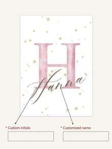 3pcs Personalized Wall Art Prints, Customized Name Unicorn & Butterfly Canvas Painting, Cute For Girl's Room, Apartment, Home Decor, Unique Birthday Gift For Friends, Kids, Family, Unframed - Pink - View 2