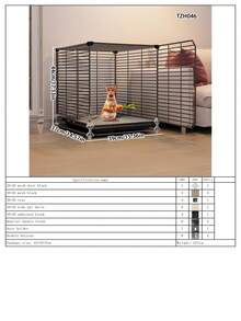 Detachable & Modular Pet Rabbit Cage With Tray, Easy To Clean, Suitable For Rabbits, Guinea Pigs And Other Small Pets - Multicolor - View 16