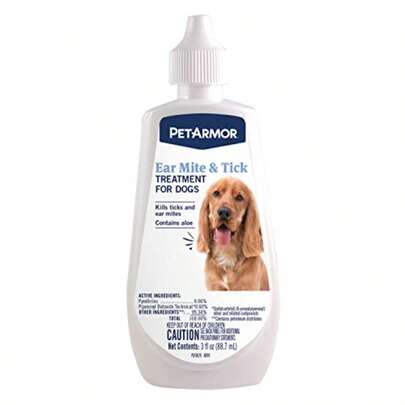 Ear Mite Treatment For Dogs Ear Mite Medicine Kills Ticks And Ear Mites To Relieve Itchiness Sooths Ears With Aloe 3oz