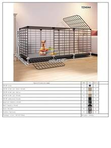 Detachable & Modular Pet Rabbit Cage With Tray, Easy To Clean, Suitable For Rabbits, Guinea Pigs And Other Small Pets - Multicolor - View 17