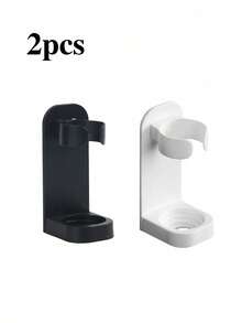 1/2/4pcs No Drill Electric Toothbrush Holder, Wall-Mounted Household Toothbrush Rack, Bathroom Toothbrush Storage Rack, Toothbrush Organizer, Home Bathroom Decor, Back To School, Fit 90% Electric Toothbrushes, Easy Installation, Bathroom Gadgets, Bathroom Accessories, Home Supplies(Black,White) - Multicolor - View 13