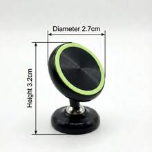 夜光磁性手机支架，金属球头多角度可调，强磁车载仪表盘支架，夜间可见，解放双手，兼容所有手机型号 - 彩色 - 查看 3