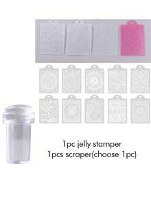 Ensemble de mini-tampons colorés et de grattoirs (style de grattoir envoyé au hasard) - Multicolore - Voir 10