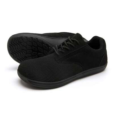 Minimalist Mesh & Suede Casual Sneakers - Unisex Lightweight Barefoot Shoes