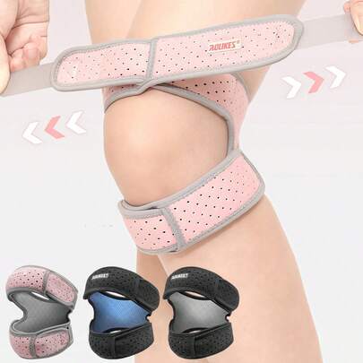 Miếng đệm đầu gối có thể điều chỉnh, thoáng khí, chống trượt, dùng được cho cả nam và nữ, thích hợp cho leo núi, nhảy, bóng rổ, bóng đá, squat sâu, tập thể dục, hỗ trợ đầu gối, bảo vệ đầu gối và chân.