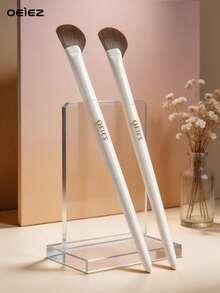 OEIEZ 鼻部轮廓刷、半扇形鼻影刷、斜角遮瑕刷、眼下腮红刷、高光刷，适用于液体、膏状、粉状化妆品 - 彩色 - 查看 1