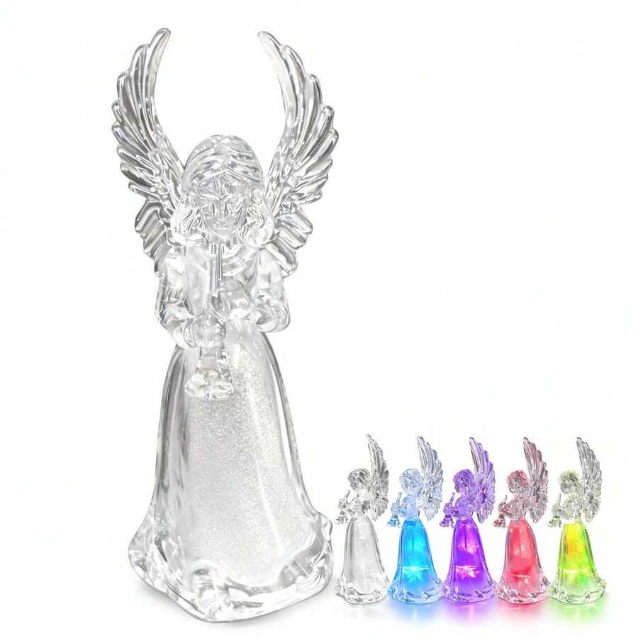 Angelito Luminoso Led Acrílico Ángel Decoracion Regalo Recuerdo - B - Ver 1