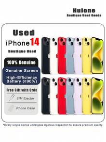 Used Apple IPhone 14 Smartphone, Dual SIM Dual Standby 5G, 95% New, Original Screen And High-Efficiency Battery (≥90%). - Multicolor - View 1