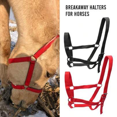 1 pieza Cabezada de caballo profesional, Cabezada ajustable para caballo adecuada para varios escenarios de entrenamiento y equitación, Esencial para equitación al aire libre