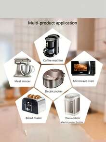 6PCS Kitchen Appliance Wire Winding Device, Air Fryer Coffee Machine Fixing Device Cable Management Clip - A - View 9