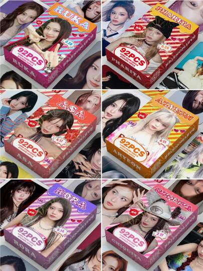 BABY/MONSTER Photocards, Kpop Fans Merch Goods, New Album & Songs, Idol Merch Gift For Friends Birthday, "PSYCHO" Album Collectible Cards, Party Supplies, Boxed High-Definition Celebrity Photo Cards, Card Collection, Exquisite Decorations, Exquisite Small Gifts, Holiday Gifts, Collectibles