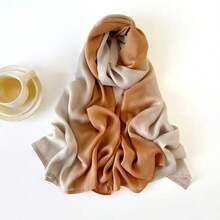 1pc Women's Fashion Ombre Gradient Scarf/Shawl, Suitable For Daily Wear - Multicolor - View 5