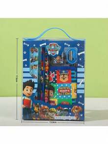 Paw Patrol 一套汪汪队文具礼盒套装，适合男孩女孩，小学生学习用品——铅笔、橡皮、卷笔刀、零钱包、尺子，返校/节日礼物 - 彩色 - 查看 9