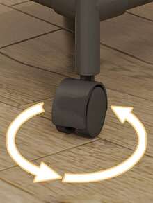 1pc Multi-Layer Bathroom Storage Rack With Swivel Wheels, Laundry Hamper, Underwear & Clothing Organizer - Multicolor - View 8