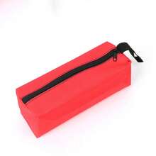 Bolsa de herramientas de mano de tela Oxford pequeña, Hardware anticaída, bolsa organizadora de almacenamiento ligera multifuncional, Kit de reparación - pequeño rojo - Ver 2