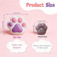 DIY Glow-In-The-Dark Cat Paw Squishy Making Kit - Make Your Own Luminous Cat Paw Fidget Toys, Bubble-Free Silicone, Soft, Stress-Relieving Fidget Toy For Kids,Suitable For Ideal Holiday Gifts, Fun & Cute Gifts, Birthday Gifts, Easter Gifts, Halloween Gifts, Christmas Gifts, Party Favor Filler - 粉色 - 查看 3