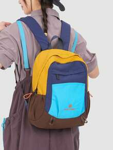 New Sports Lightweight Backpack Large-Capacity Leisure Travel Backpack High-Value Students Simple Bag Girl - Multicolor - View 3