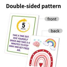 52张灵性疗愈卡、积极肯定卡、自我关怀情绪卡，圣诞节和情人节节日礼物 - 彩色 - 查看 12