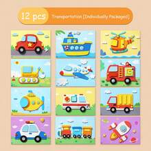 3D EVA Stereoscopic Sticker Craft Kit, Muti-Themed Designs With Pre-Cut Foam Blocks, Stickers & 3D Appliques, Educational Handmade Arts & Crafts For DIY, Single-Use Project Boosts Fine Motor Skills, Early Learning, Ideal Birthday/Early Education Gift - Multicolor - View 16