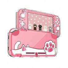 Transparent Cat Paw Design Protective Hard Case Cover For Nintendo Switch/Switch Lite Console - View 2
