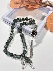 1pc Ramadan 33 Beads Oval Triple Strand Islamic Prayer Beads For Ramadan - Multicolor - View 8